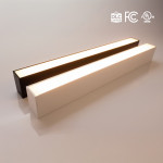 BLACK 4-FOOT ARCHITECTURE LINEAR STRIP LIGHTS. WATTAGE SELECTABLE 30W/40W/50W + 3000K - 4000K - 5000K.