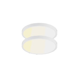 [2pk] Ceiling light 9" 18W 120V 30-40-50K white frost dim TRIAC