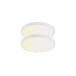 [2pk] Ceiling light 12" 24W 120V 30-40-50K white frost dim TRIAC