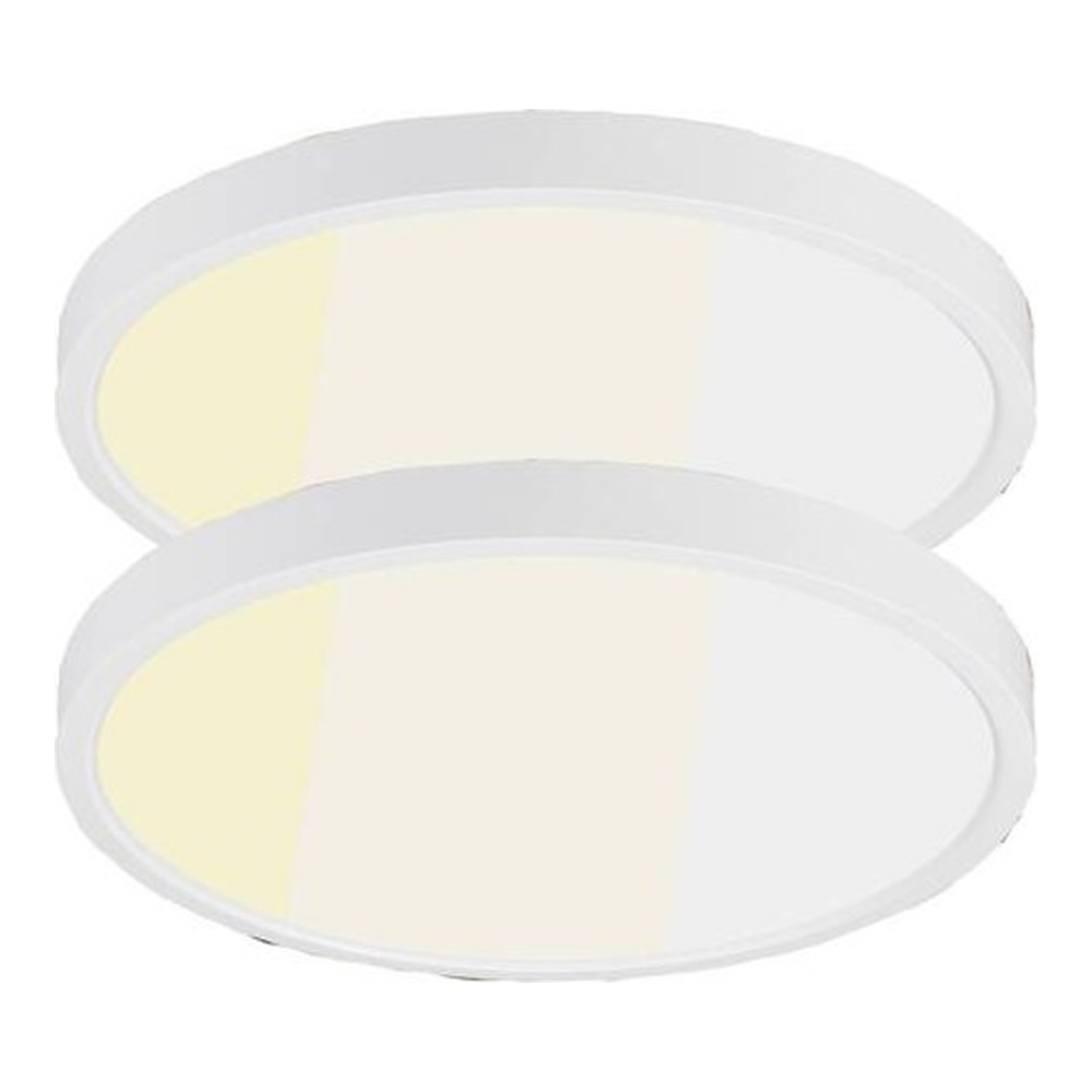 [2pk] Ceiling light 12" 24W 120V 30-40-50K white frost dim TRIAC