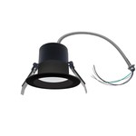Split Downlight 4\" 15-12-9W 120-347V 27-30-35-40-50K black frost dimmable TRIAC & 0-10V