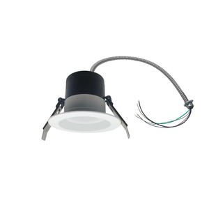 Split Downlight 4\" 15-12-9W 120-347V 27-30-35-40-50K white frost dimmable TRIAC & 0-10V