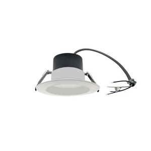 Split Downlight 6\" 25-20-15W 120-347V 27-30-35-40-50K white frost dimmable TRIAC & 0-10V