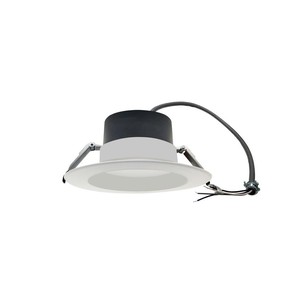 Split Downlight 8\" 30-25-20W 120-347V 27-30-35-40-50K white frost dimmable TRIAC & 0-10V