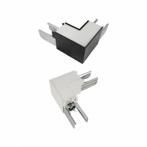 L-CONNECTOR FOR ARCHITECTURAL LED LINEAR STRIP (BLACK = ALS-L-CONN-BK & WHITE = ALS-L-CONN-WH)