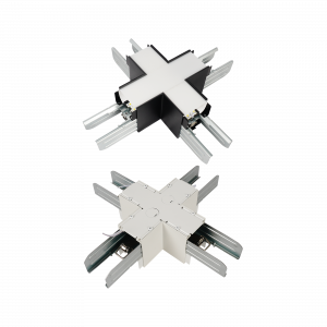X-CONNECTOR FOR ARCHITECTURAL LED LINEAR FIXTURE (BLACK = ALS-X-CONN-BK & WHITE = ALS-X-CONN-WH)