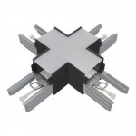 ALV ARCHITECTURAL LINEAR, STRIP LIGHTS, ACCESSORIES, X CONNECTOR, DIRECT, BLACK