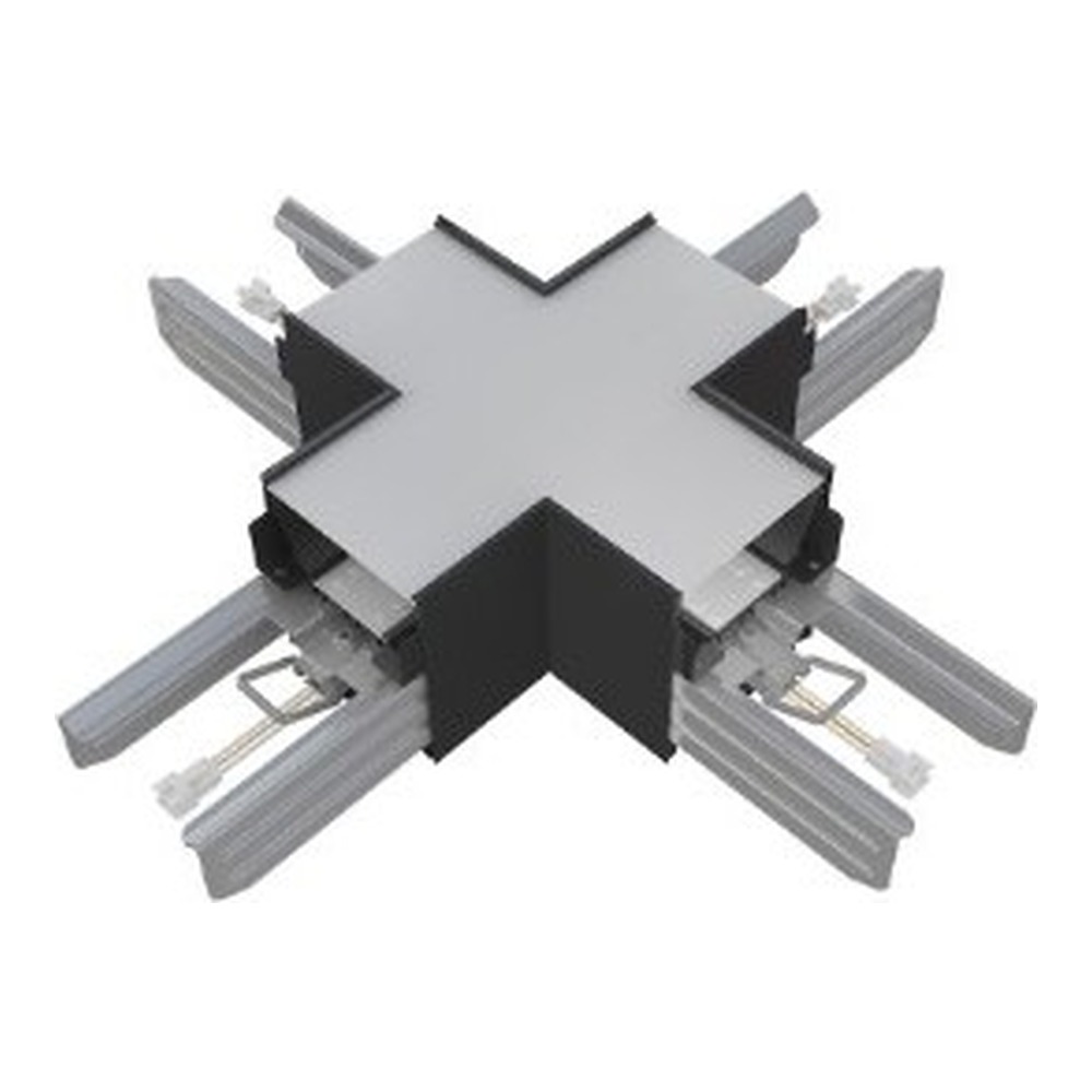 ALV ARCHITECTURAL LINEAR, STRIP LIGHTS, ACCESSORIES, X CONNECTOR, DIRECT, BLACK