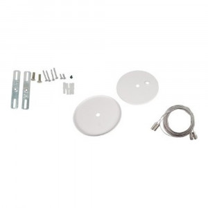 ALV ARCHITECTURAL LINEAR, STRIP LIGHTS, ACCESSORIES, SUSPENSION KIT, SILVER AIRCRAFT CABLE, WHITE CANOPY, 6FT