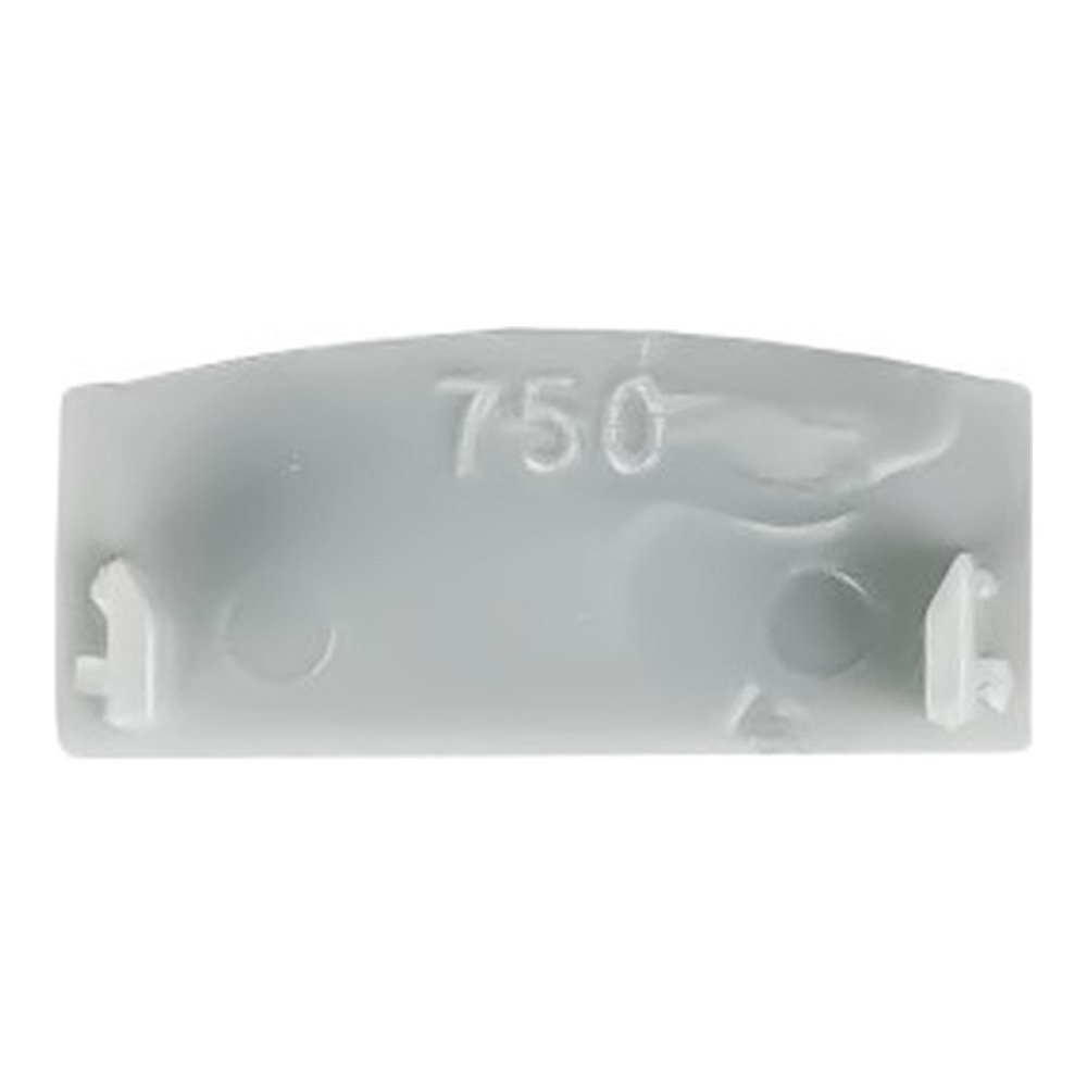 End Caps - Square-Wide - Closed (Square-Wide Profile Aluminum Extrusions)