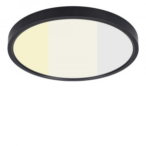 Ceiling light 12" 24W 120V 27-35-40-50-60K black frost dim TRIAC
