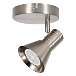 LED CEILING LIGHT FOR GU10 BULBS - SERIES 190 - 1 LIGHT - BRUSHED STEEL