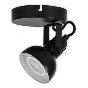 LED CEILING LIGHT FOR GU10 BULBS - SERIES 215 - 1 LIGHT - BLACK