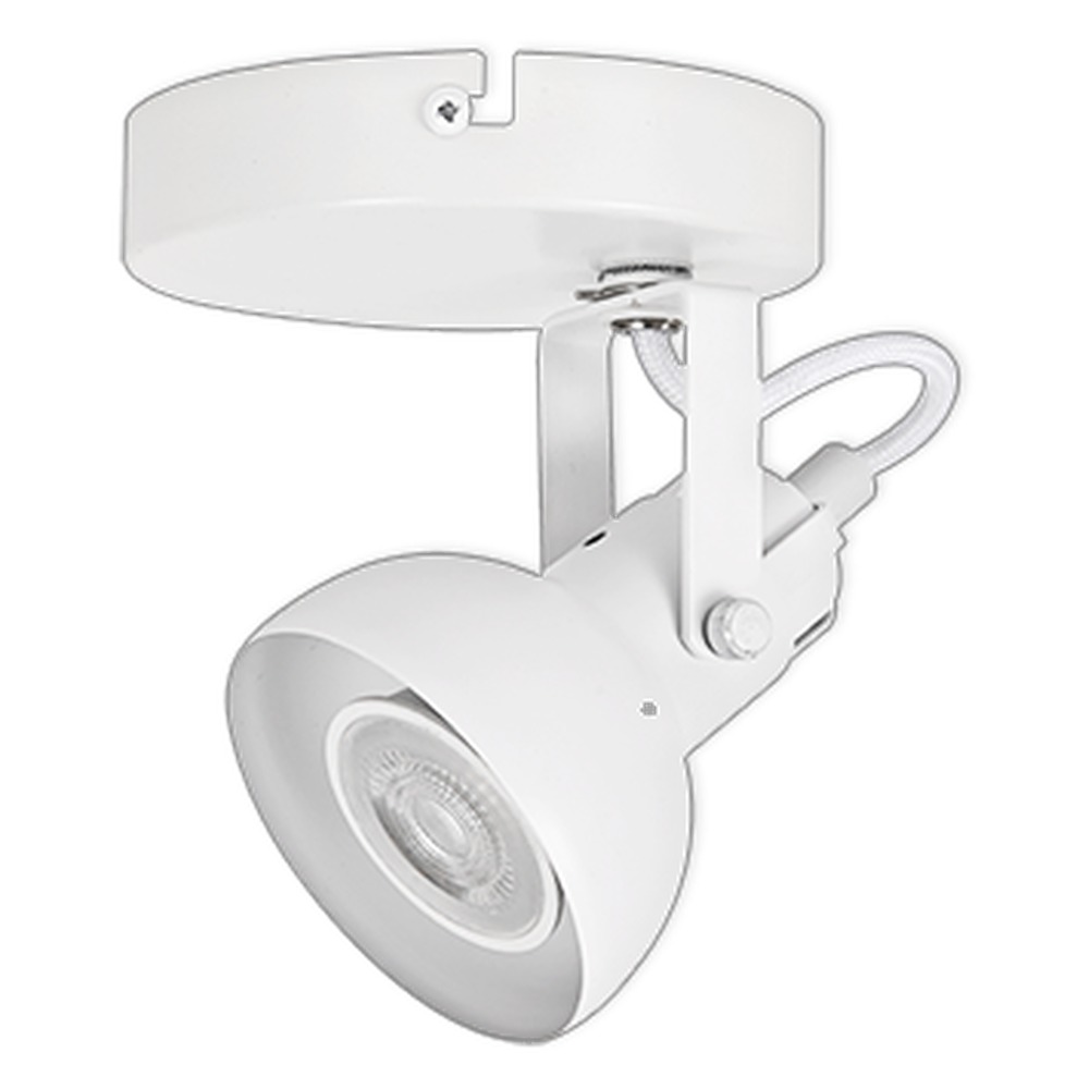 LED CEILING LIGHT FOR GU10 BULBS - SERIES 215 - 1 LIGHT - WHITE