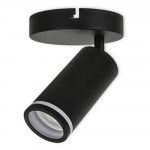 LED CEILING LIGHT FOR GU10 BULBS - SERIES 302 - 1 LIGHT - BLACK