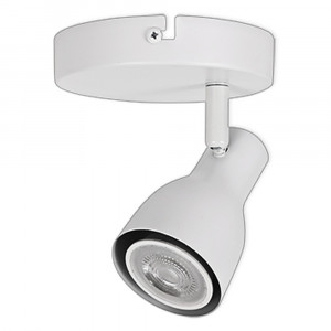 LED CEILING LIGHT FOR GU10 BULBS - SERIES 304 - 1 LIGHT - WHITE