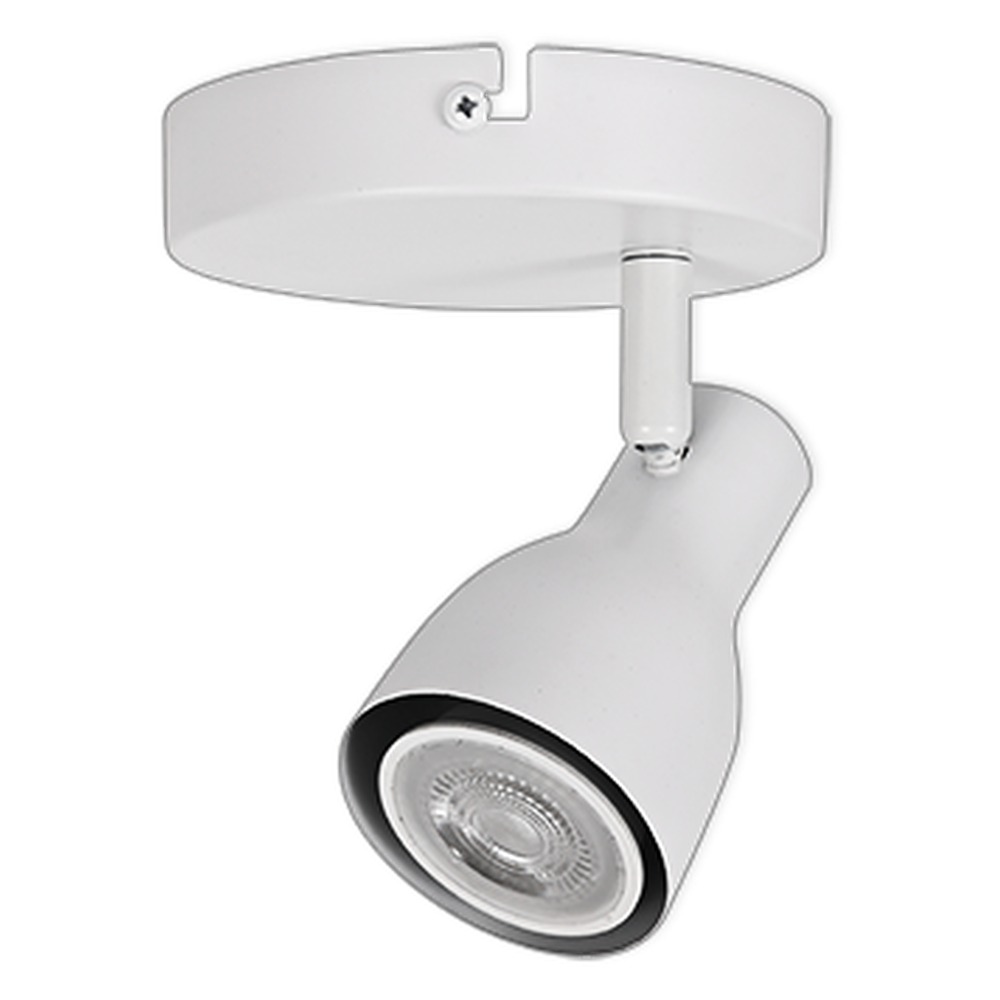 LED CEILING LIGHT FOR GU10 BULBS - SERIES 304 - 1 LIGHT - WHITE