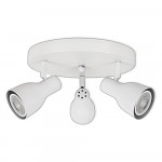 LED CEILING LIGHT FOR GU10 BULBS - SERIES 304 - 3 LIGHTS - WHITE