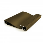 SURFACE MOUNTED BASEBOARD ALUMINUM PROFILÉ 10015 WITH PC COUVERCLE 10FT CHAMPAIGN