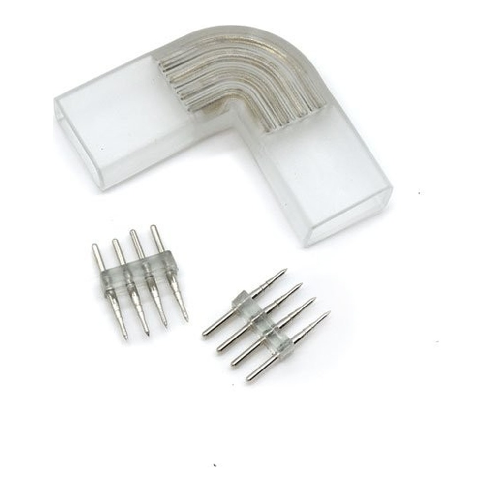 ACCESSORY HIGH VOLTAGE 5050 SMD STRIP RGB L SHAPE CONNECTOR NO WIRE