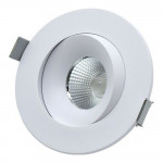 3.5 INCHES ROUND BAFFLE LIGHT - 9WATT - 770LM - PF>0.9 - FT4 WIRE - 3CCT (3K - 4K - 5K) - CRI>90 - 38 DEGREE - TRIAC