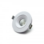 4 INCHES ROUND BAFFLE LIGHT - 12WATT - 1000LM - PF>0.9 - FT4 WIRE - 5CCT (2.7K - 3K - 3.5K - 4K - 5K) - CRI>90 - 38