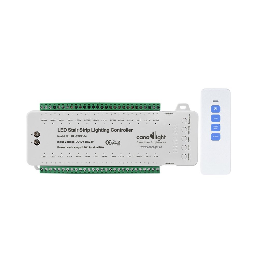 ON/OFF SENSOR CONTROLLER WITH REMOTE CONTROL DC12V-24V INPUT 28 CHANNELS MAX 420W WHITE COLOR SUITABLE FOR LED STRIP