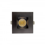 3.5 INCH SQUARE FRAME WITH TRIM FOR DL3 SERIES - BLACK