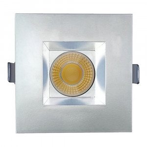 3.5 INCH SQUARE FRAME WITH TRIM FOR DL3 SERIES - WHITE