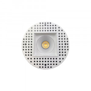 3.5 INCH SQUARE FRAME TRIMLESS FOR DL3 SERIES - WHITE