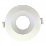 3 INCH ROUND FRAME WITH TRIM FOR DL3 SERIES - WHITE
