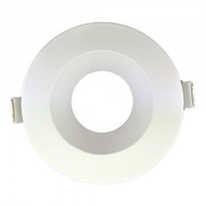 3 INCH ROUND FRAME WITH TRIM FOR DL3 SERIES - WHITE