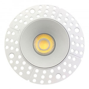 3 INCH ROUND FRAME TRIMLESS FOR DL3 SERIES - WHITE