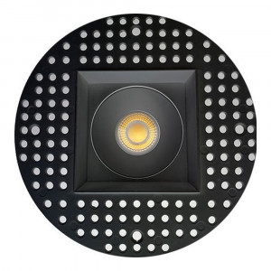 3 INCH SQUARE FRAME TRIMLESS FOR DL3 SERIES - BLACK