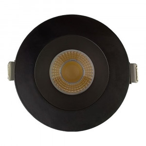 4 INCH ROUND FRAME WITH TRIM FOR DL3 SERIES - BLACK