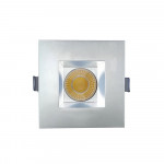 4 INCH SQUARE FRAME WITH TRIM FOR DL3 SERIES - WHITE