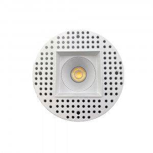 4 INCH SQUARE FRAME TRIMLESS FOR DL3 SERIES - WHITE