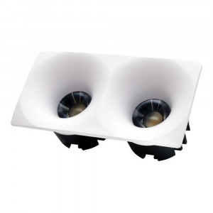 3 INCHES DOUBLE SQUARE BUTTERFLY DOWNLIGHT - 18 WATTS - 1640LM - PF>0.9 - FT4 WIRE - 5CCT (2.7K - 3K - 3.5K - 4K -