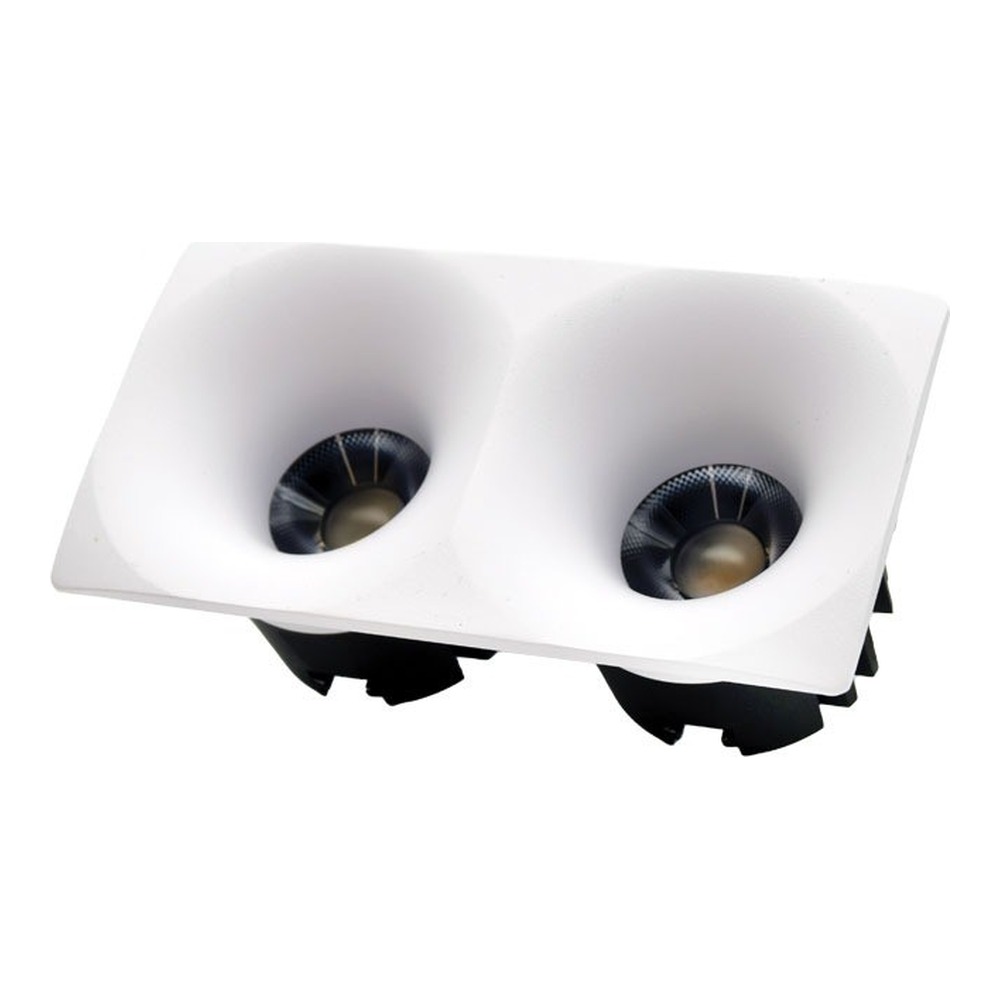 3 INCHES DOUBLE SQUARE BUTTERFLY DOWNLIGHT - 18 WATTS - 1640LM - PF>0.9 - FT4 WIRE - 5CCT (2.7K - 3K - 3.5K - 4K -