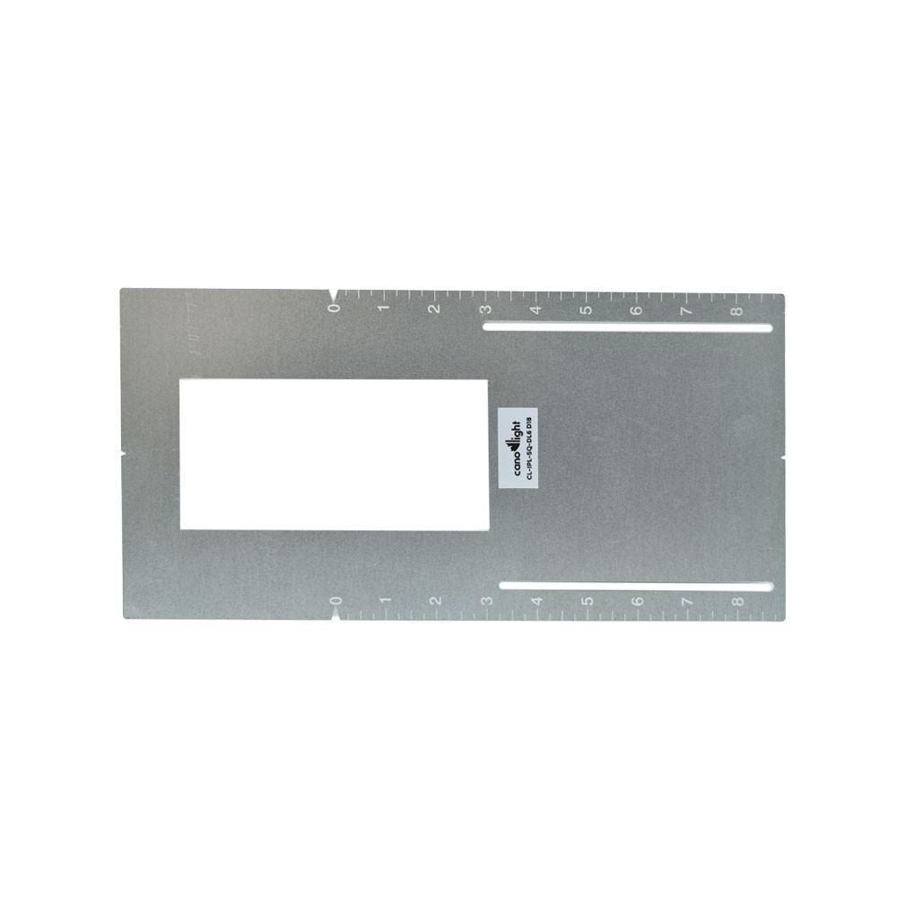 Installation plate suitable for CL-DL6-D18-5CCT 165x335mm - cutout: 154x75mm