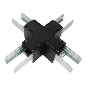 CROSS CONNECTOR FOR LL1 SERIES LINEAR LIGHTS BLACK