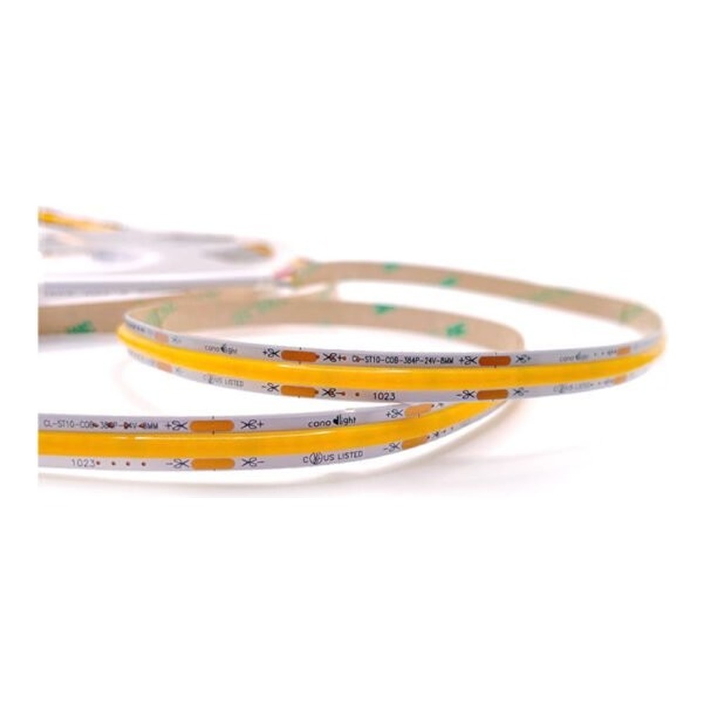 LONG RUN COB STRIP LIGHTS 8MM PCB WIDTH 384LED/M - 8W/M  - 14V DC - 640 LM/M - 10M/ROLL - IP20 3000K-4000K-5000K