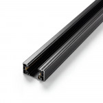 3 Wires Surface Mounted Track with 2 Endcaps 6ft Black Color