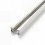 3 WIRES SURFACE MOUNTED TRACK WITH 2 ENDCAPS 8FT WHITE COLOR