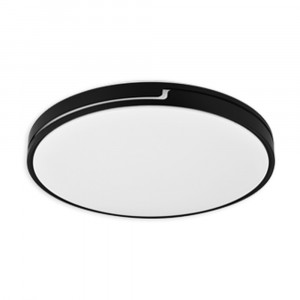 CLC-07 - Rond - 35W - 2160 Lumens - 120V - CCT (30K -40K - 50K).  Couleur BK /BS.   153/4 Diam. X 3 H - Brushed Steel