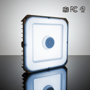 LED CANOPY 3CCT (3500K - 1000K AND 5000K) + 3 WATTAGE SELECTABLE (60W - 10W AND 100W) - 135L/WATT OR 13500 MAX