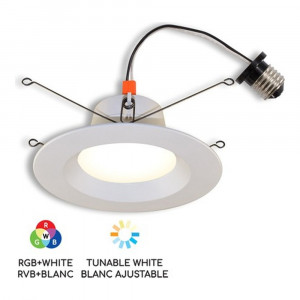 5-6" LED Recessed Retrofit 13W RGB Adjustable White 2700K-4000K WiFi Matte White