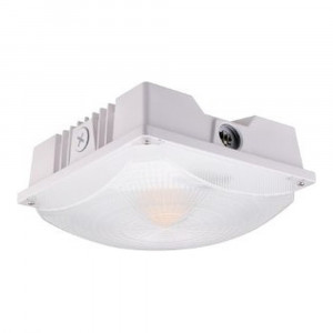 CP03 CLASSIC CANOPY LIGHT - CANOPY LIGHTS - 20W/30W/40W - 3000K/4000K/5000K - 120-347V - WHITE - DLC PREMIUM S-ET054C