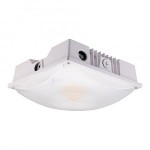 CP03 CLASSIC CANOPY LIGHT - CANOPY LIGHTS - 50W/60W/75W - 3000K/4000K/5000K - 120-347V - WHITE - DLC PREMIUM S-BEXF8Q