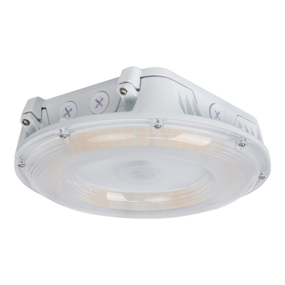CPM, CANOPY LIGHT, ROUND, 20W/40W/55W/65W/75W, 3000K/4000K/5000K, 120-347V, WHITE, 5 YEAR WARRANTY